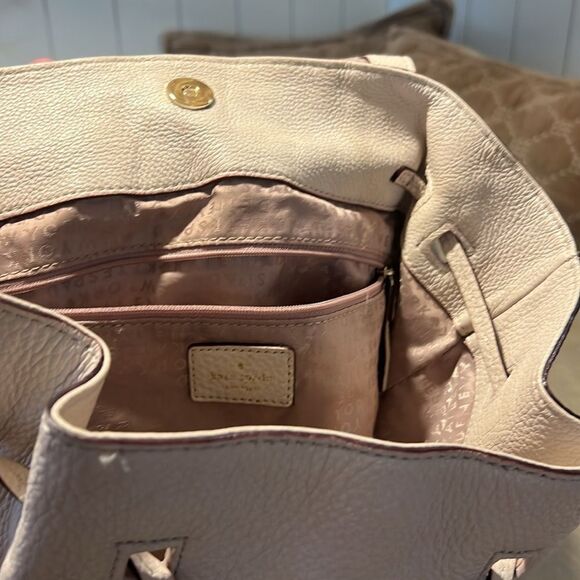 Kate Spade Beige/Pink Backpack - Picture 3 of 4